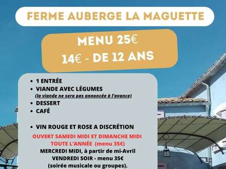 Repas à la Ferme Auberge la Maguette