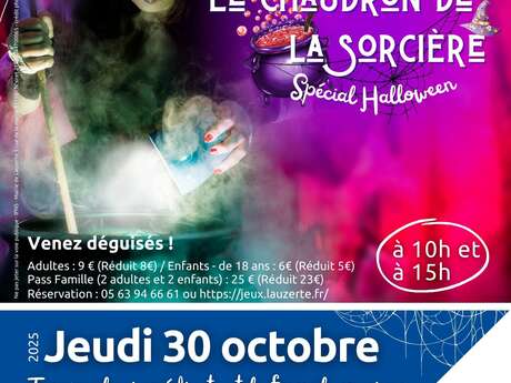 Jeu de piste spécial halloween : le chaudron de la sorcière Le 30 oct 2025