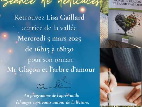 Rencontre et dédicace avec Lisa Gaillard et son roman "Monsieur Glaçon et l'arbre d'amour"