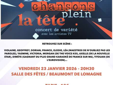 Concert "Des chansons plein la tête" - 2ème édition