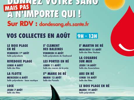 Blood donation in Ars-en-Ré