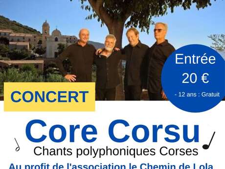 Concert de chants polyphoniques corses - Core Corsu