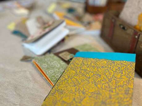 Création de carnets - Avec Adèle, du Chant des feuilles