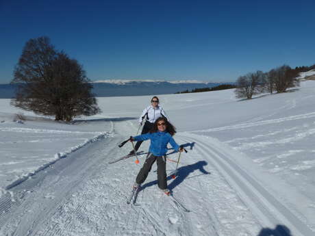 Cross-country skiing at La Croisette - Blue run - Les Pitons