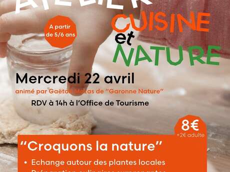 Atelier Cuisine Nature «  Croquons la nature  »