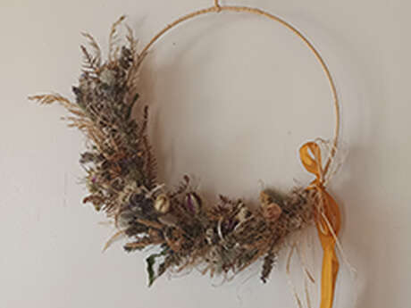 Atelier couronne de fleuris
