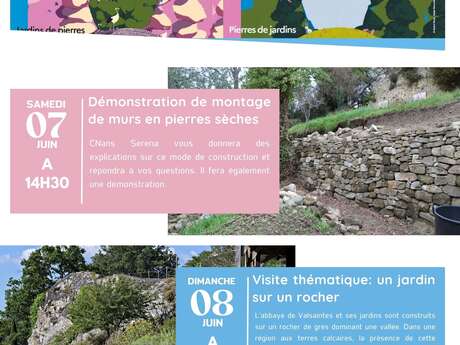 Visite sur le thème " un jardin sur un rocher"