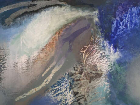 Paseo cultural - Le grand trait abstrait qui borde l’ouest de la Mala