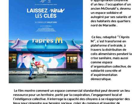Projection « Laissez nous les clés »