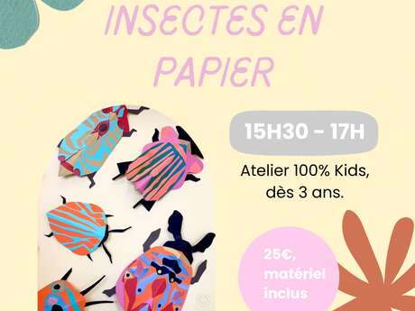 Kreativ-Workshop für Kinder: Papierinsekten