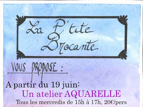 Atelier aquarelle : initiation ou perfectionnement Atelier aquarelle : initiation ou perfectionnement