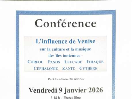 Conférence - L'influence de Venise