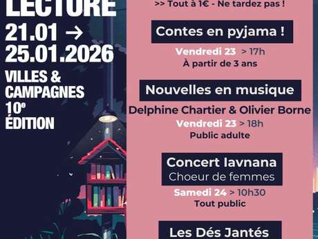 Nuits de la lecture 2026 à la Médiathèque de Sainte-Marie-de-Ré