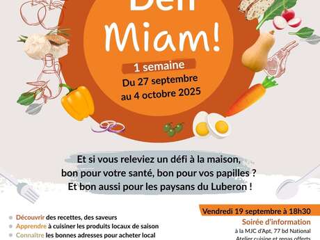 Animation  "Défi miam" pour toutes les familles