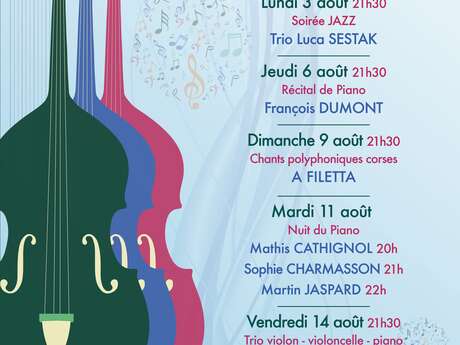 Festival "Les Soirées du Castellet" - Trio piano, violon, violoncelle