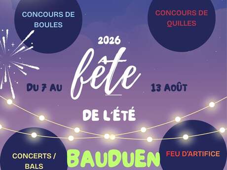 Fête d'été : feu d'artifice et Bal concert