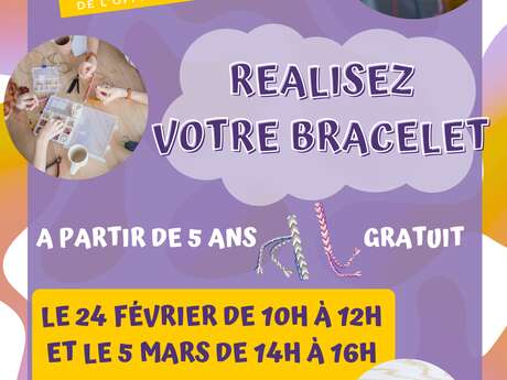 Atelier création de bracelet