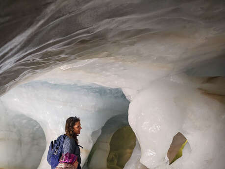 Grotte de glace à 3200m