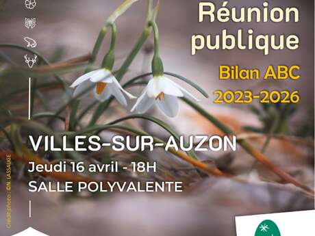 Les Rendez-Vous du Parc : Réunion publique - Bilan ABC à Villes-sur-Auzon