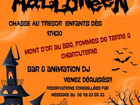 Chasse au trésor d'Halloween, repas et animation DJ