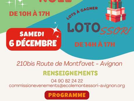 Marché de Noël de l'école Montessori