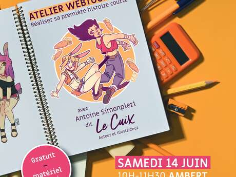 Atelier Webtoon / BD avec Antoine Simonpieri, auteur-illustrateur