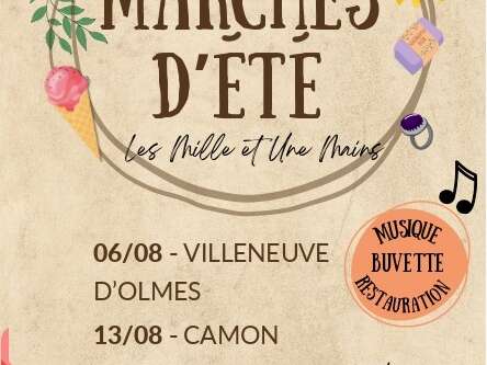 Marché nocturne de Roquefixade - Les Mille et Une Mains