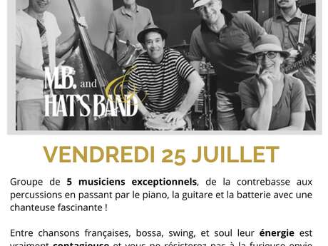Soirée musicale au Domaine de Solignac - M.B and Hat's band.