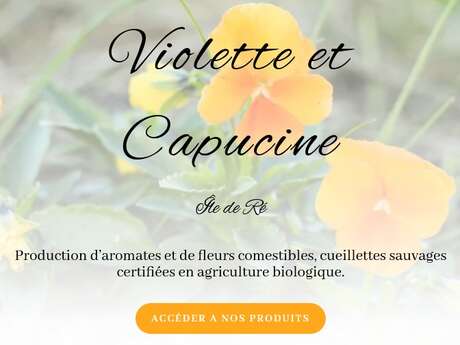 Violette et capucine, producer of flowers and edible plants