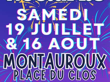 Marché nocturne sous les platanes