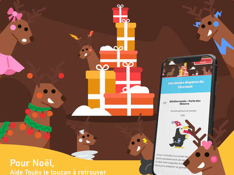 Jeu de piste interactif de Noël "Les rennes disparus du Père Noël" avec Baludik