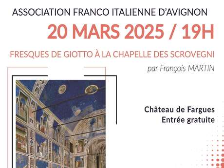 Conférence "Les fresques de Giotto à la chapelle des Scrovegni"