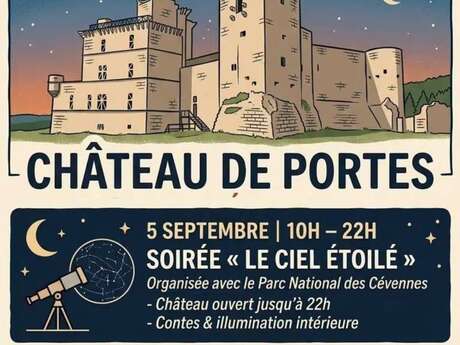Soirée - Le Ciel Étoilé au Château de Portes