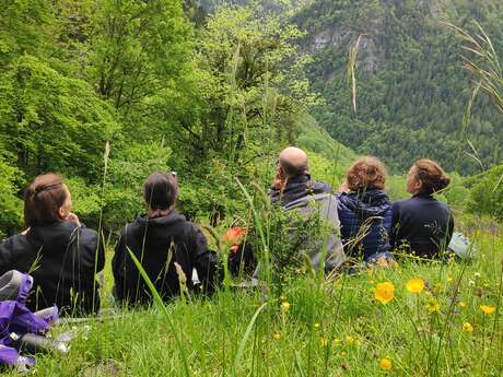 Randonnée sous le roc de Gleisin
