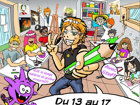 Jeune public - Stage dessin, peinture, BD et manga