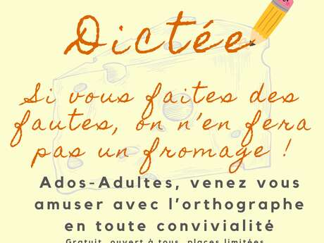 Before fête des fromages : Dictée