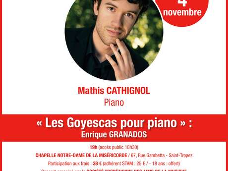 Concert - Festival d'automne : Les Goyescas pour piano
