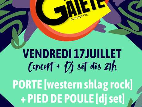 CONCERT PORTE [western shlag rock] + PIED DE POULE [dj set]