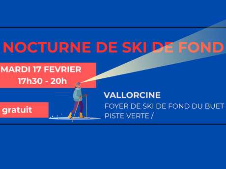 Ski de fond en nocturne Vallorcine