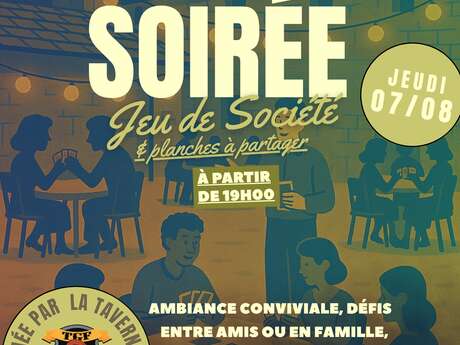 Soirées "Jeux de Société & Planches à partager" à La Jasserie