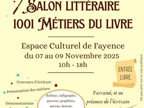 Salon littéraire des 1001 métiers du Livre