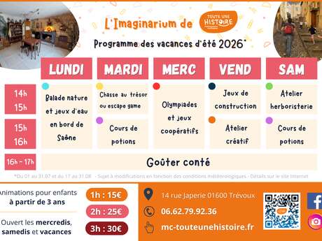 Animations à l'Imaginarium de Toute une Histoire