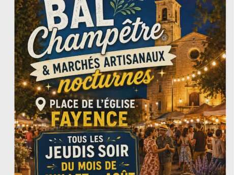 Les Jeudis champêtres : Bal et Marché Nocturne