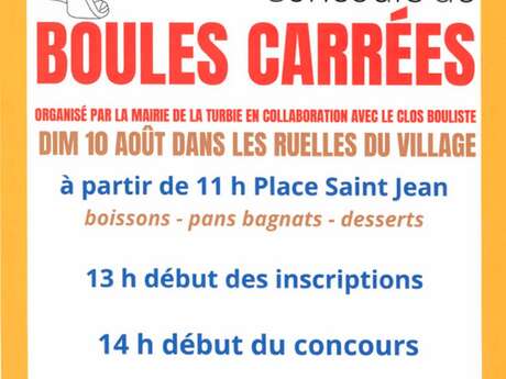 Concours de boules carrées de La Turbie