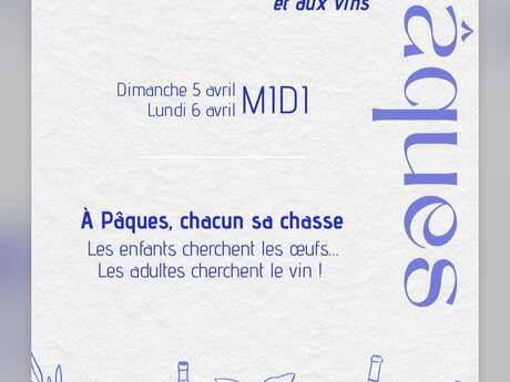 Chasse aux œufs et aux vins