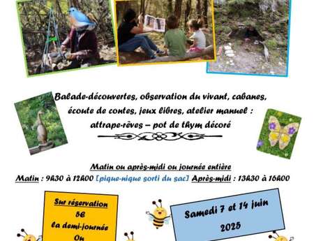 Atelier Forêt pour enfants à la Ferme de Constant