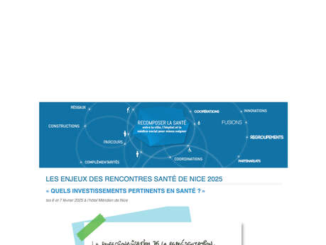Les Enjeux des Rencontres Santé de Nice 2025