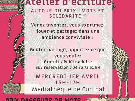 Atelier d'écriture "Mots et solidarité" avec Passeurs de Mots