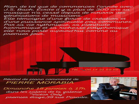 Récital de piano commenté de Pierre Morabia