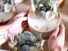 Les Invités de la Poterie : Créez votre bougie fleurie